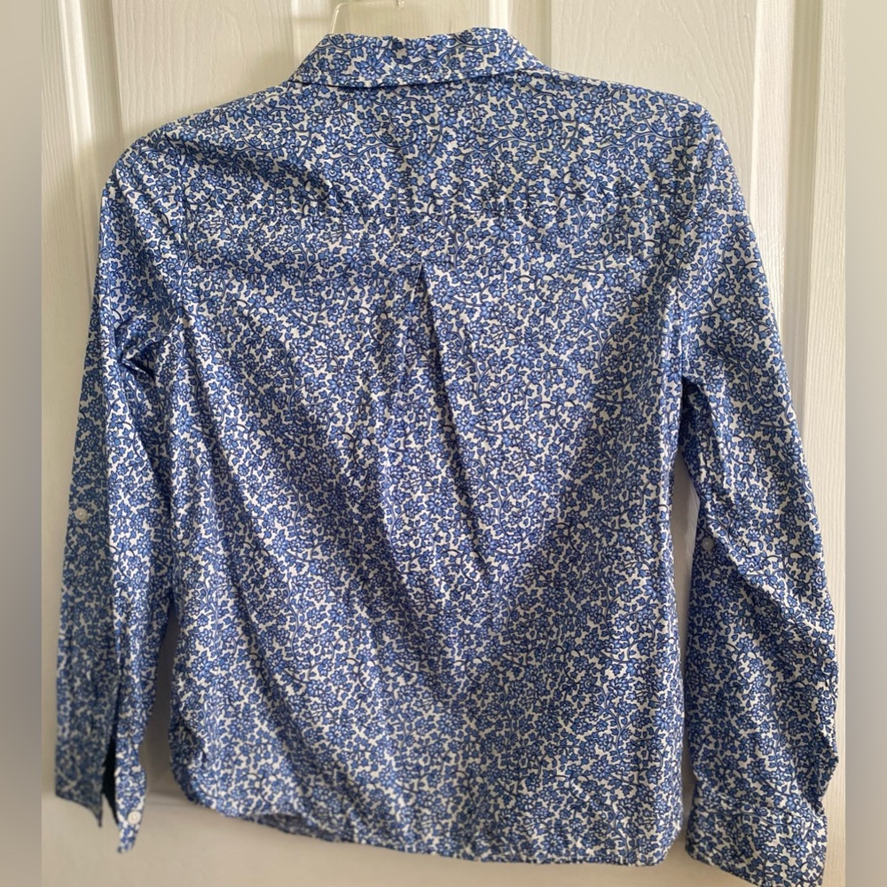 Tommy Hilfiger Blue Floral Women's Shirt - Picture 8 of 11